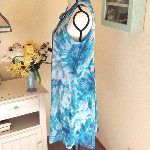 NEW Chaps Abstract Floral Swing Dress - Picture 4 of 9